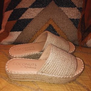 NEW COCONUTS Del Mar Platform woven sandals